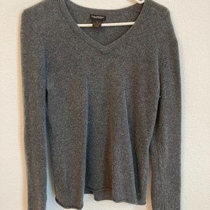 Gray cashmere sweater